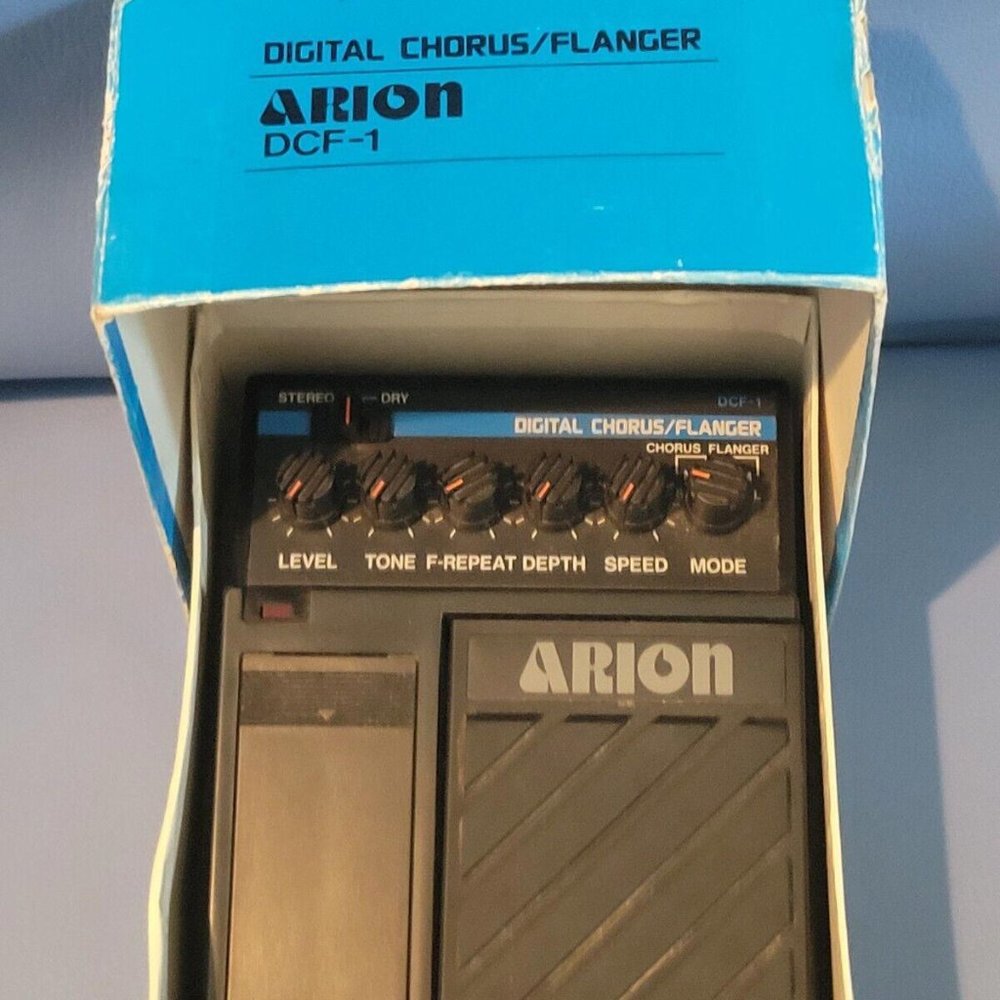 Arion DCF-1 Digital Chorus Flanger Rare Vintage Guitar Effect Pedal MIJ Japan